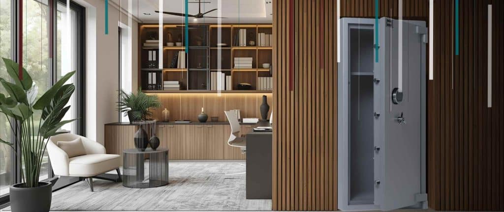 Safe in a spacious office